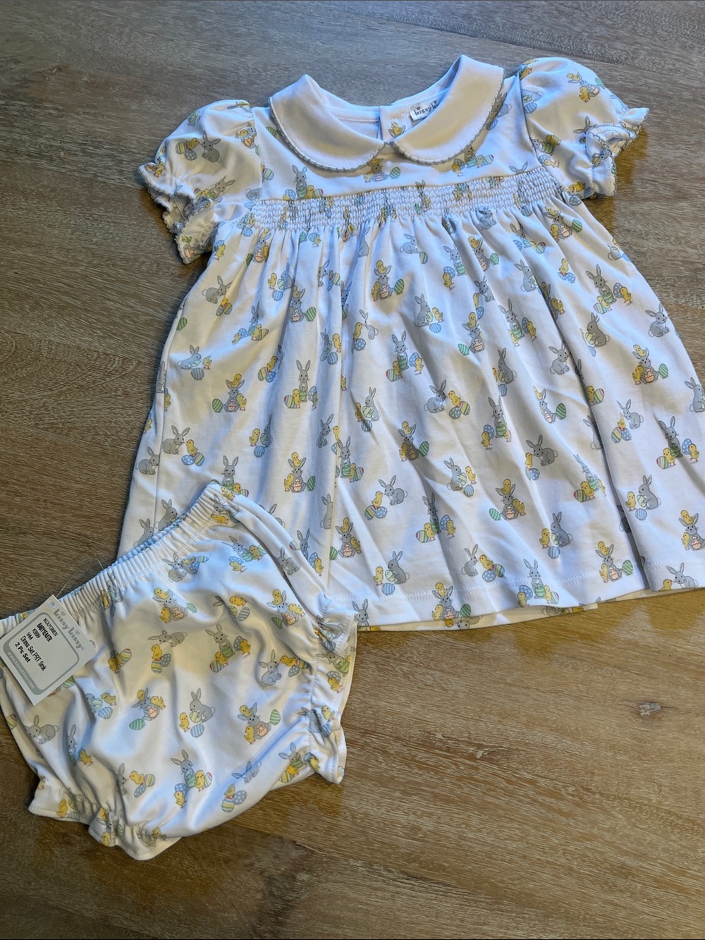 kissy Kissy 9M Pima Easter dress with bloomers  NWOT